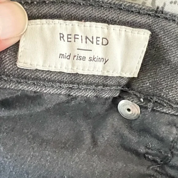 Ellen Tracy Refined Mid Rise Skinny Jeans in Faded Black Women’s Sz 4 - Picture 8 of 10